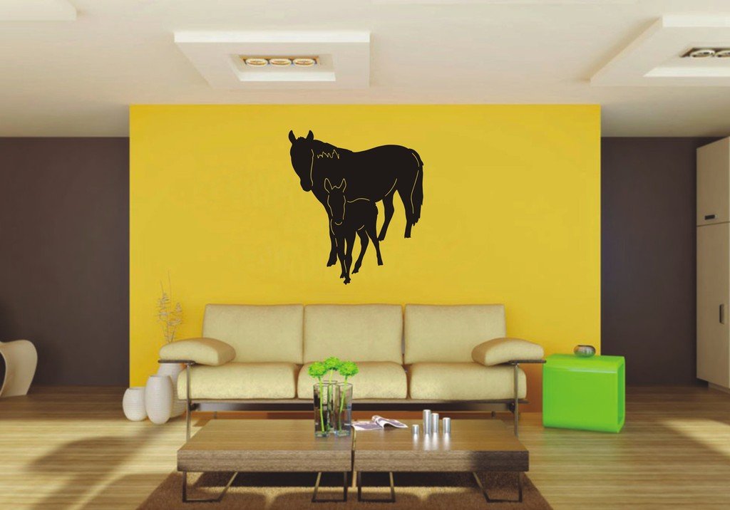 Picniva Horse Sty13 Vinyl Wall Decal, Approx 22 x 25.21 in, Removable