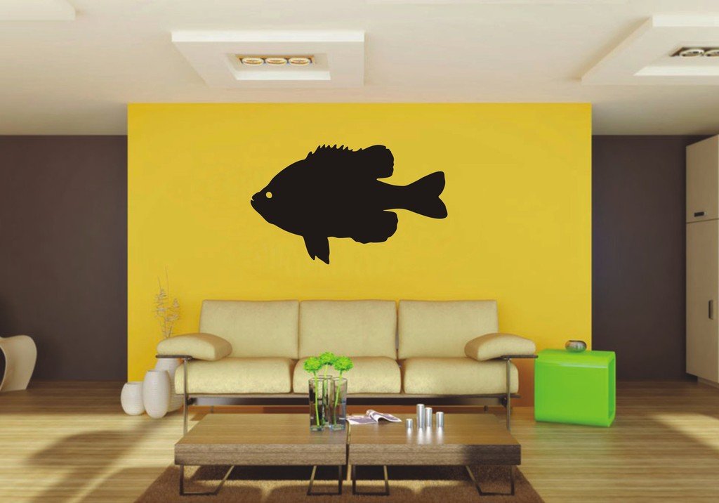 Picniva Fish Sty50 Vinyl Wall Decal, Approx 22 x 13.4 in, Removable