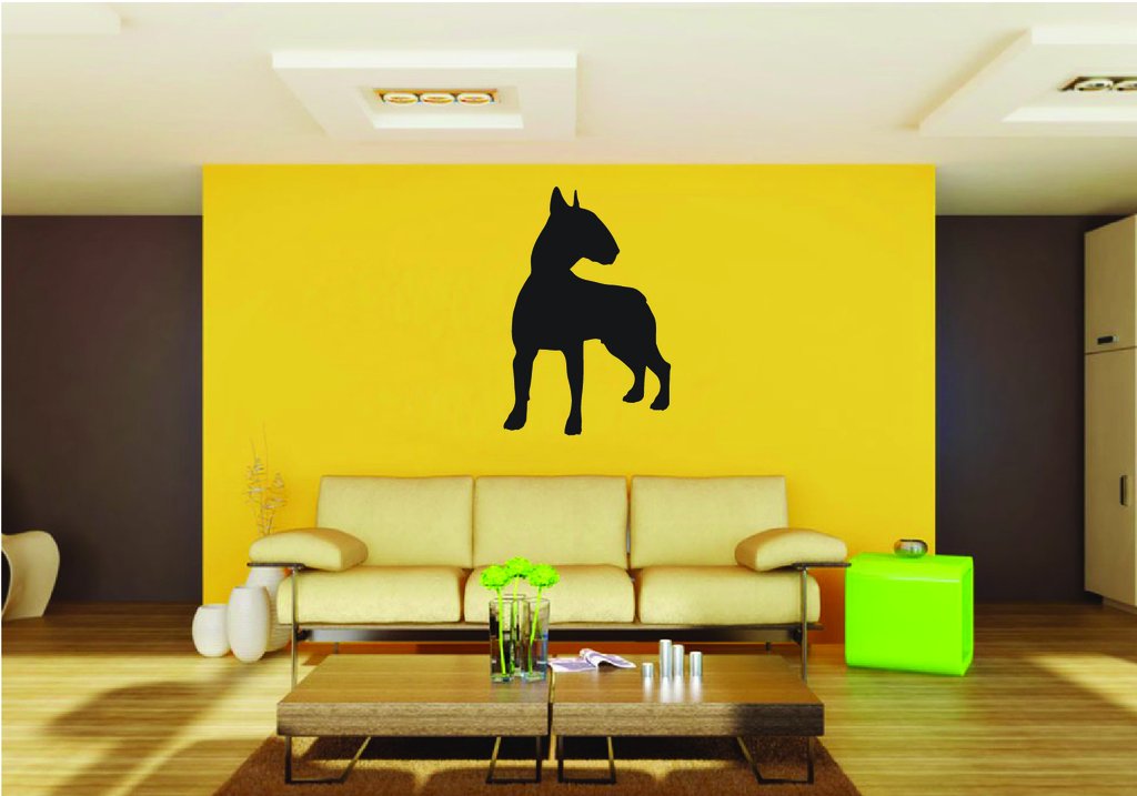 Picniva Bull Terrier Dog Style 22 Removable Vinyl Wall Decal