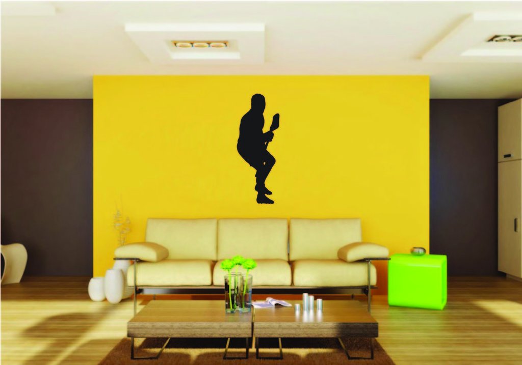 Picniva Racquetball Style 2 Removable Vinyl Wall Decal