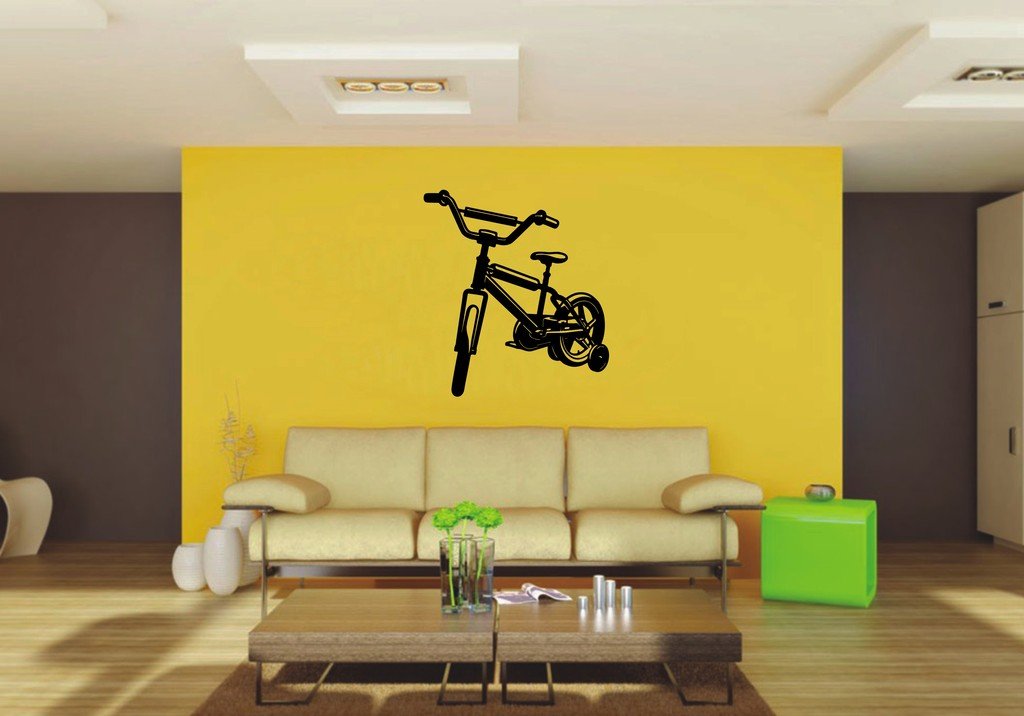 Picniva 22x24.55 Bicycle Style 5 Vinyl Wall Decal Motorsport