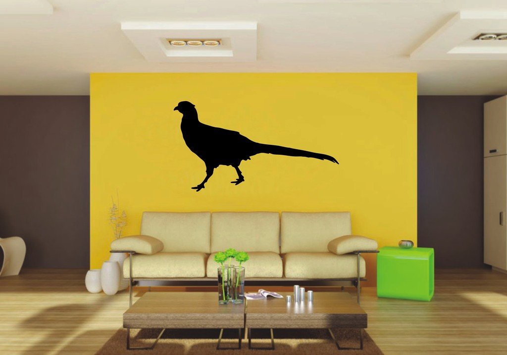 Picniva Pheasant Sty6 Vinyl Wall Decal, Approx 22 x 12.02 in, Removable