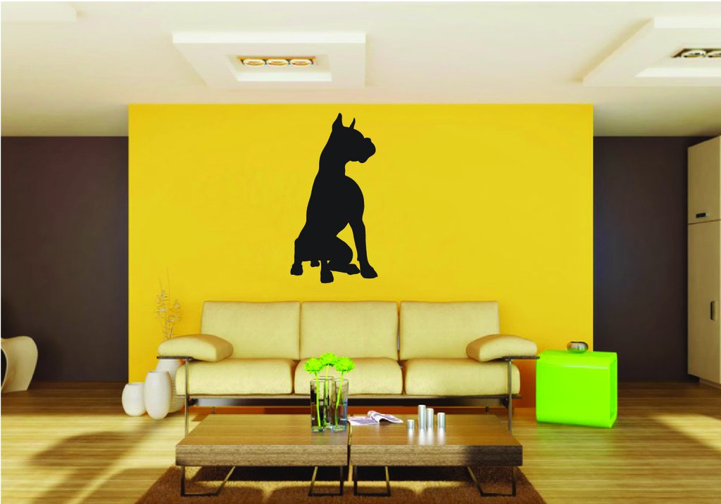 Picniva Boxer Dog Style 4 Removable Vinyl Wall Decal
