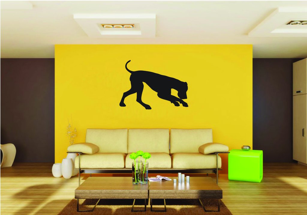 Picniva Great Dane Dog Style 39a Removable Vinyl Wall Decal