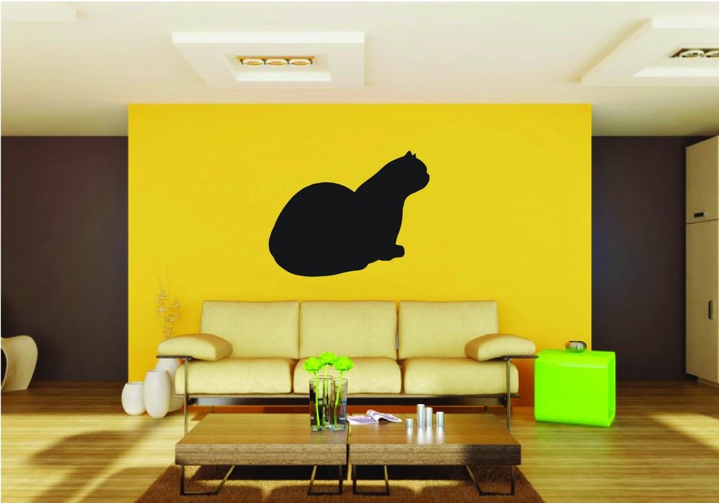 Picniva Exotic Shorthair Cat Style 4 Removable Vinyl Wall Decal