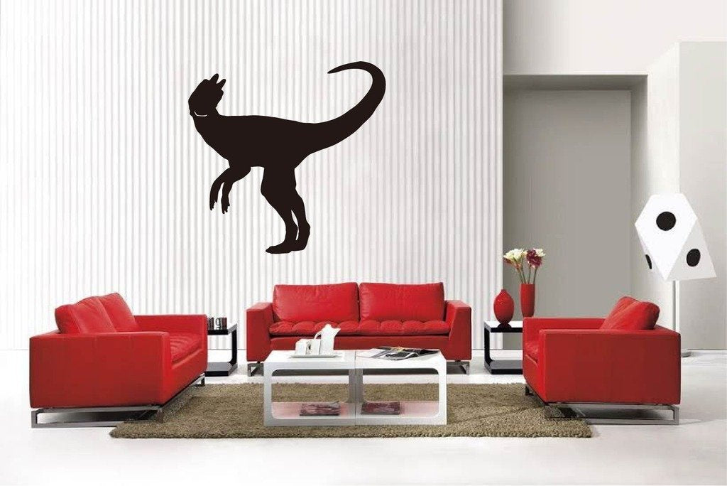 Picniva Matte Black Dinosaur Style 8a Vinyl Wall Decal Kids Jurassic BG5219