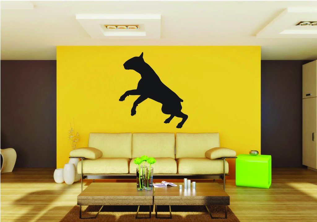 Picniva Bull Terrier Dog Style 11 Removable Vinyl Wall Decal
