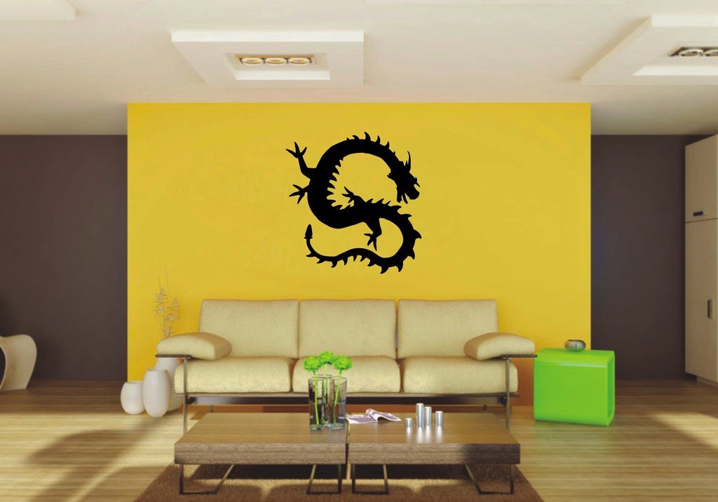 Picniva 22x23.02 Orient Dragon Style 21 Vinyl Wall Decal Fantasy Decor
