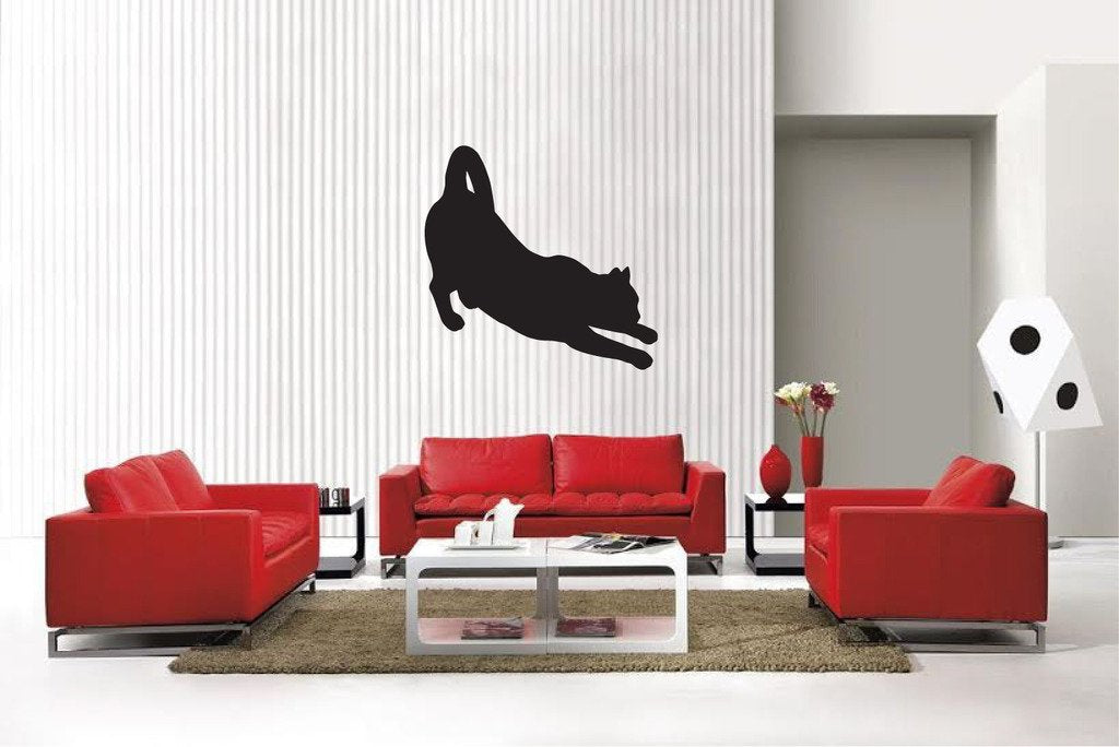 Picniva Matte Black British Shorthair Style 3 Vinyl Wall Decal Feline Decor