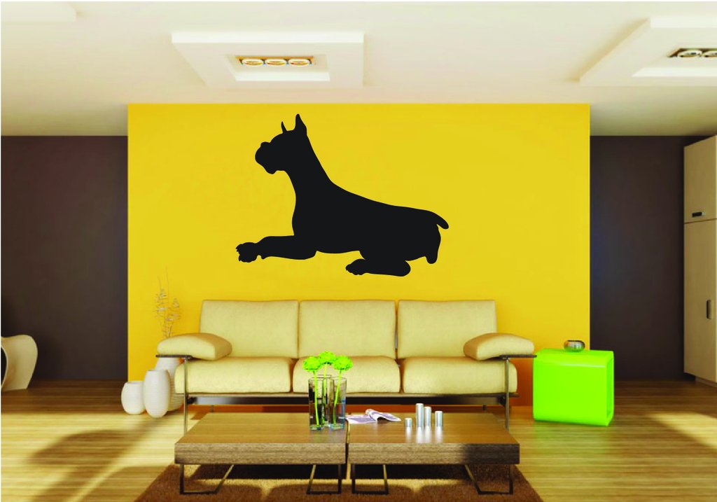 Picniva Boxer Dog Style 7 Removable Vinyl Wall Decal