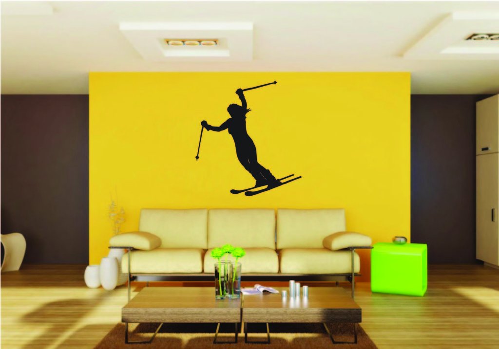 Picniva Ski Style 1 Removable Vinyl Wall Decal