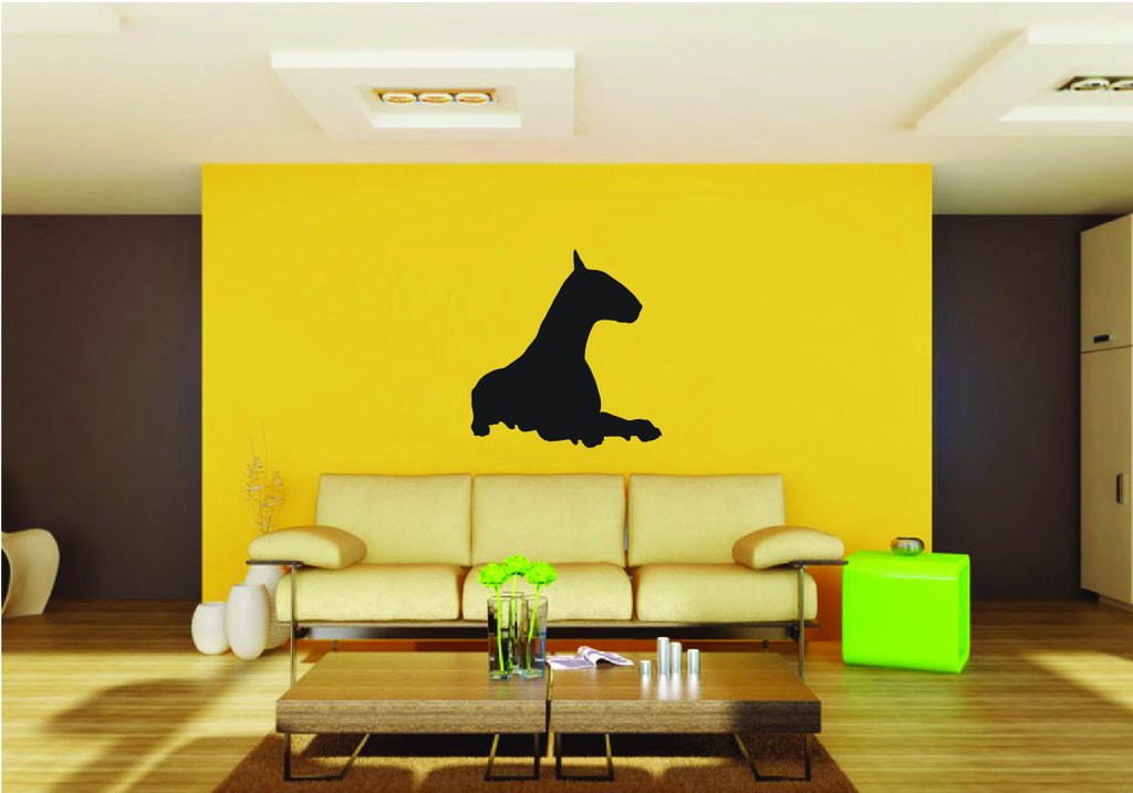 Picniva Bull Terrier Dog Style 21 Removable Vinyl Wall Decal