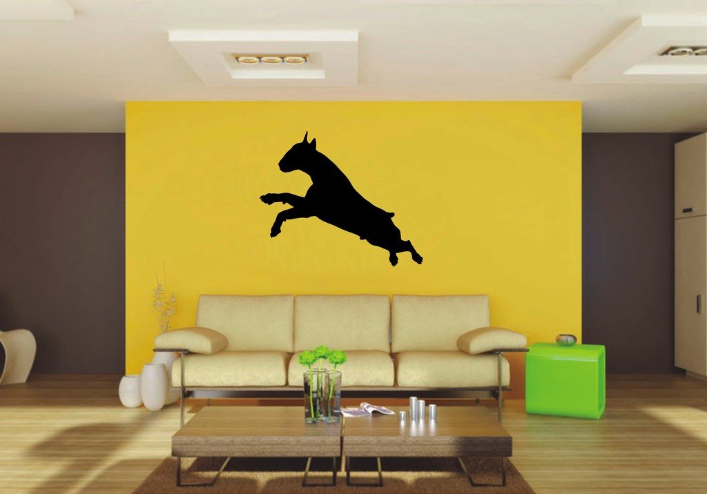 Picniva 22x18.25 Bull Terrier Style 2 Vinyl Wall Decal Dog Breed