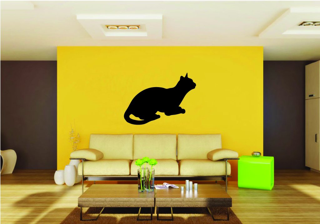 Picniva Cat Style 23a Removable Vinyl Wall Decal