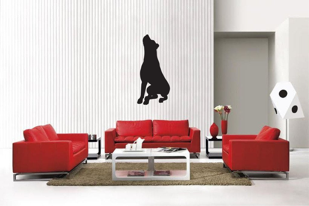 Picniva Matte Black Rottweiler Style 20a Vinyl Wall Decal Pet Dog Decor