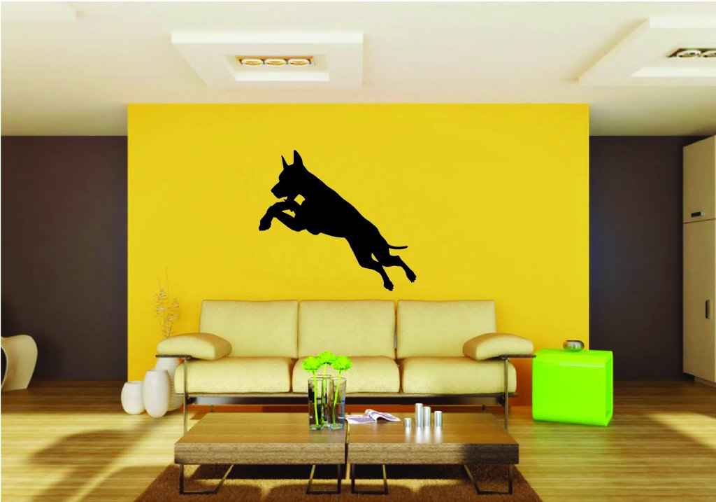 Picniva Doberman Dog Style 3a Removable Vinyl Wall Decal