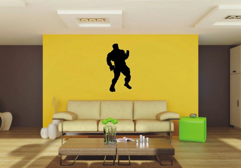 Picniva Muscle Man Style 16 Wall Decal Figure Silhouette Decor