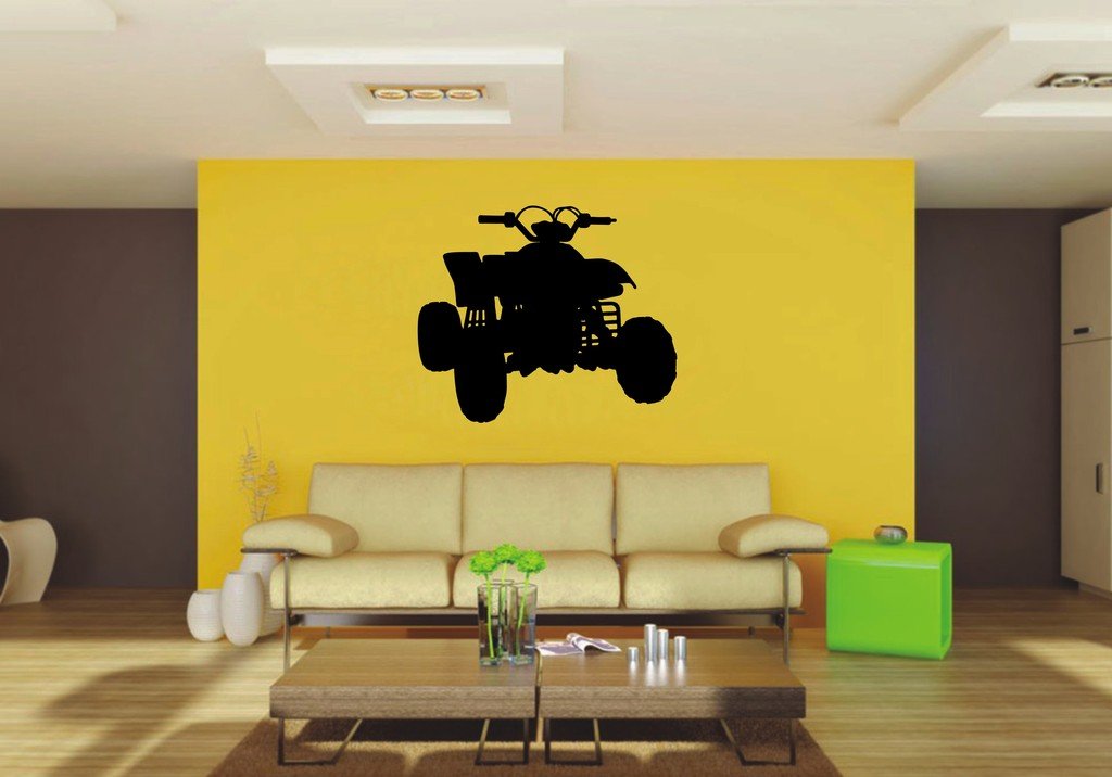 Picniva Four Wheeler Silhouette Removable Vinyl Wall Decal