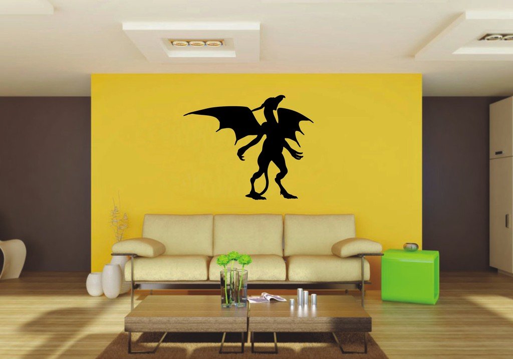 Picniva 22x17.71 Gargoyle Style 3 Vinyl Wall Decal Fantasy Decor