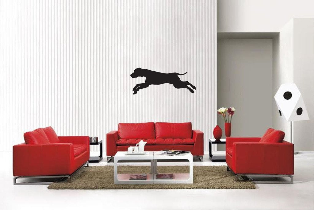 Picniva Matte Black Hound Style 33 Vinyl Wall Decal Canine Decor
