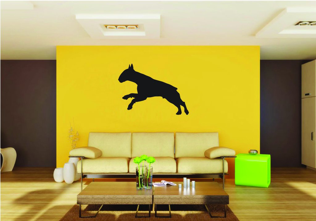 Picniva Bull Terrier Dog Style 5 Removable Vinyl Wall Decal
