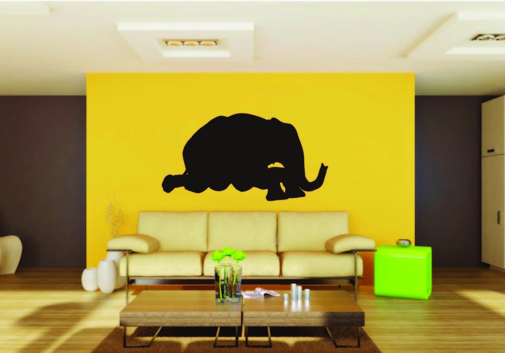 Picniva Elephant Baby Sty3 Vinyl Wall Decal, Approx 22 x 13.2 in, Removable