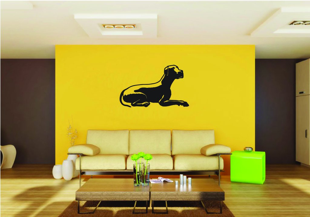 Picniva Great Dane Dog Style 19 Removable Vinyl Wall Decal