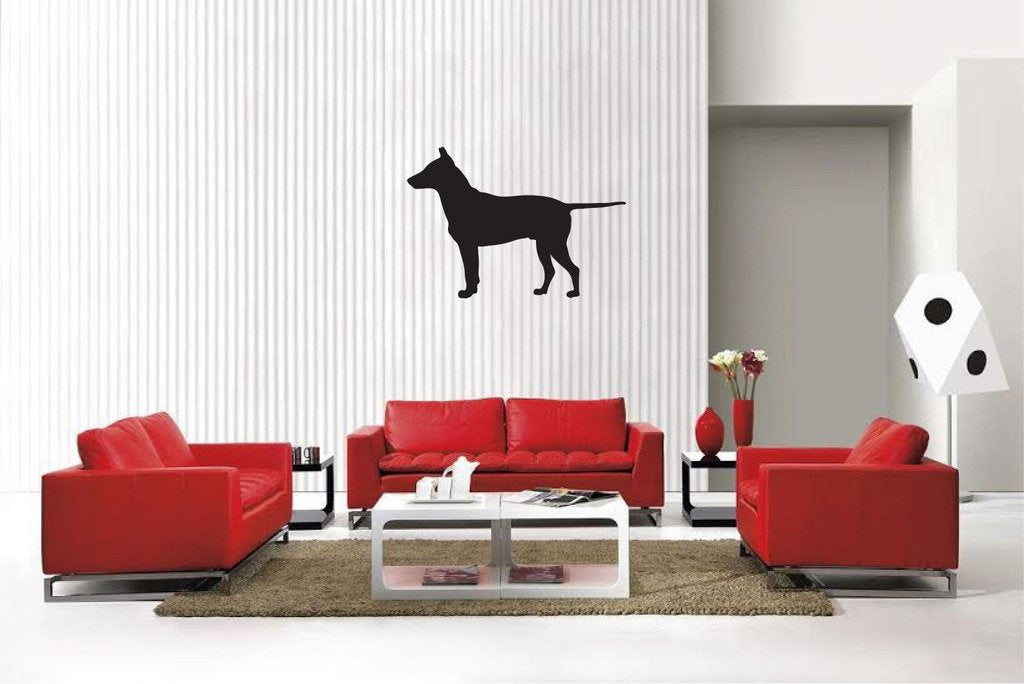 Picniva Matte Black Dog Style 38 Vinyl Wall Decal Canine Decor