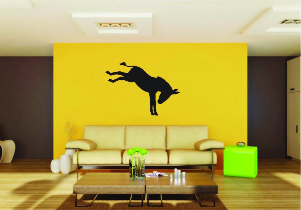Picniva Donkey Sty11 Vinyl Wall Decal, Approx 22 x 15.82 in, Removable