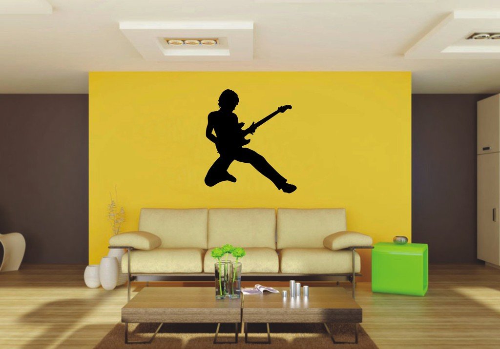 Picniva 22x24.87 Guitar Style 20 Vinyl Wall Decal Music Decor