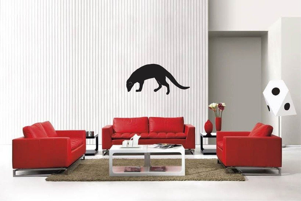 Picniva Matte Black Animal Style 1 Vinyl Wall Decal Wildlife Nature Decor