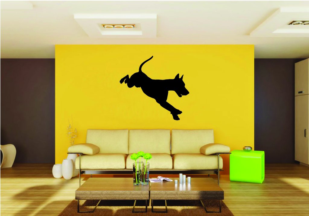 Picniva Doberman Dog Style 14a Removable Vinyl Wall Decal