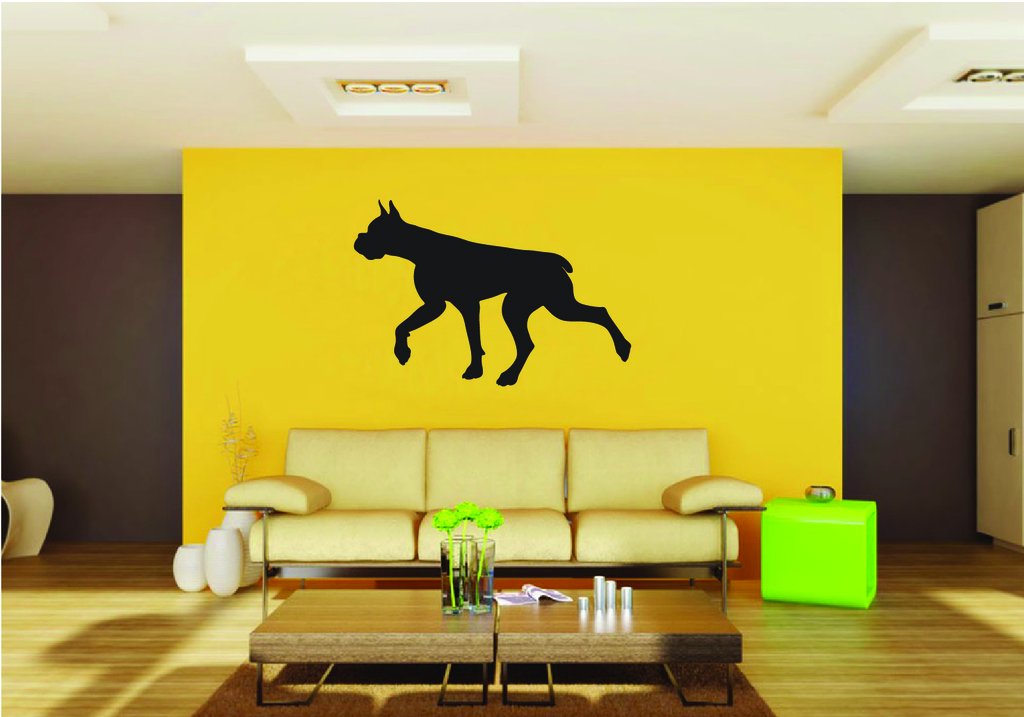Picniva Boxer Dog Style 30 Removable Vinyl Wall Decal