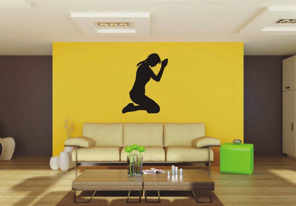 Picniva Woman Sty3 Vinyl Wall Decal, Approx 22 x 28.94 in, Removable