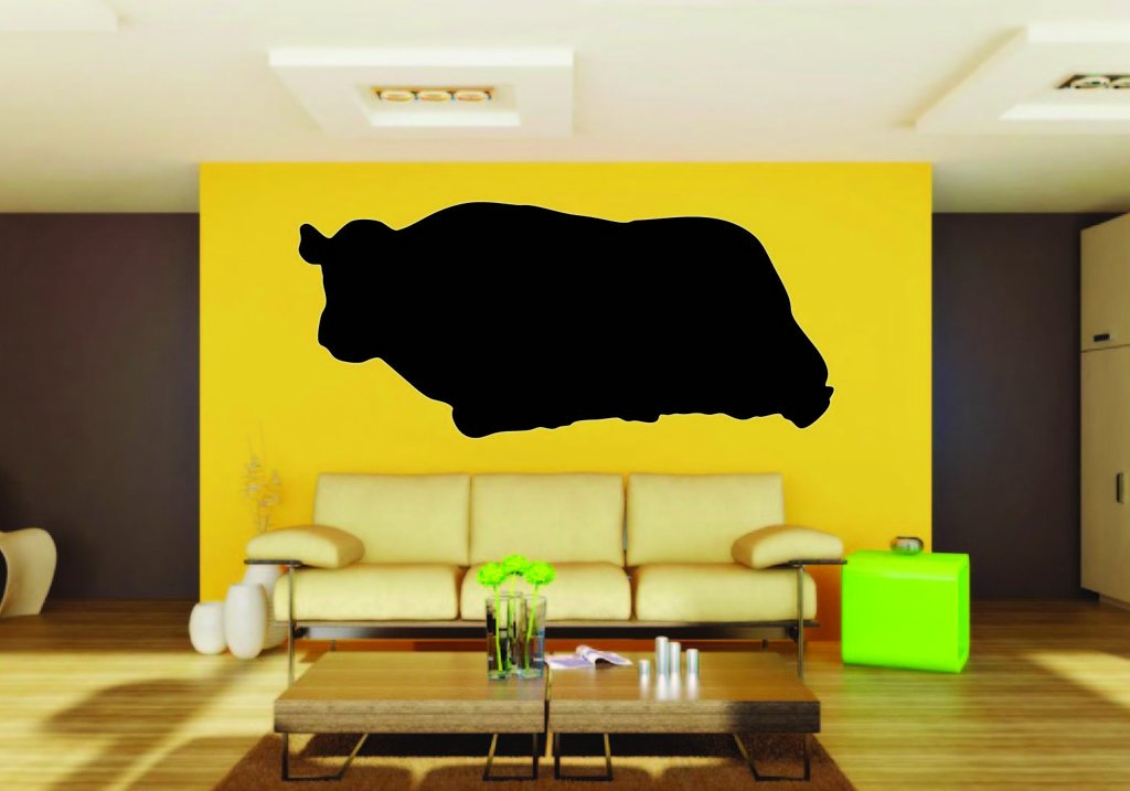 Picniva Cow Sty3a Vinyl Wall Decal, Approx 22 x 11 in, Removable