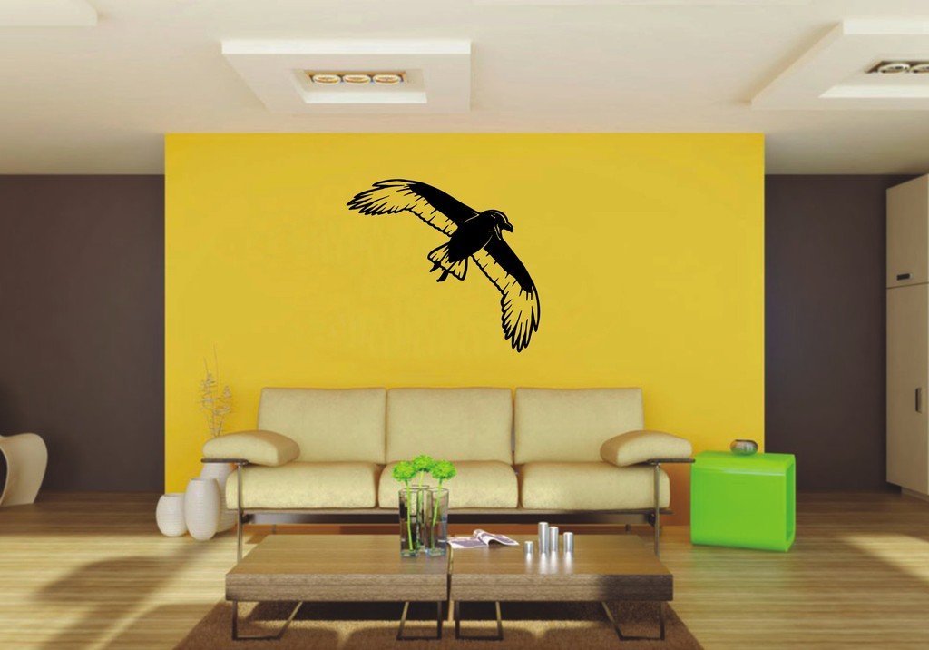 Picniva Crow Sty12 Vinyl Wall Decal, Approx 22 x 19.7 in, Home Decor