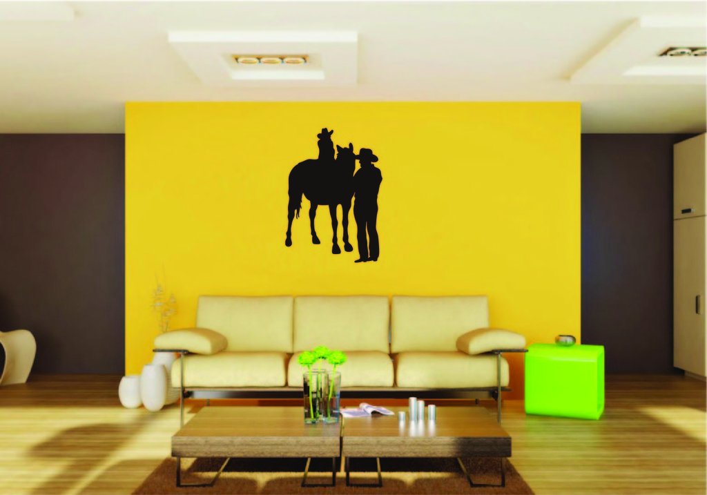 Picniva Horse Rider Style 41 Removable Vinyl Wall Decal
