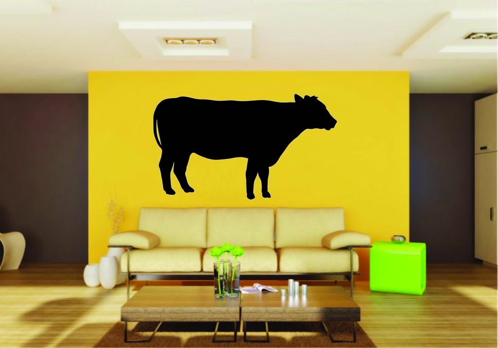 Picniva Cow Sty96 Vinyl Wall Decal, Approx 22 x 12.61 in, Removable