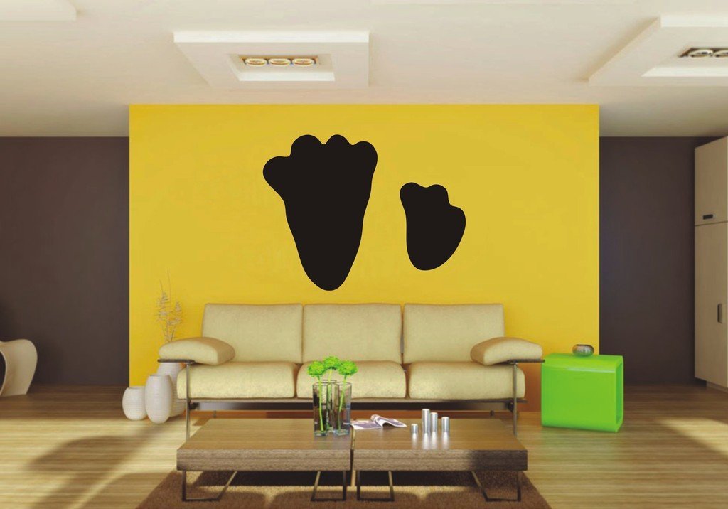 Picniva Hare Track Vinyl Wall Decal, Approx 22 x 16.93 in, Removable