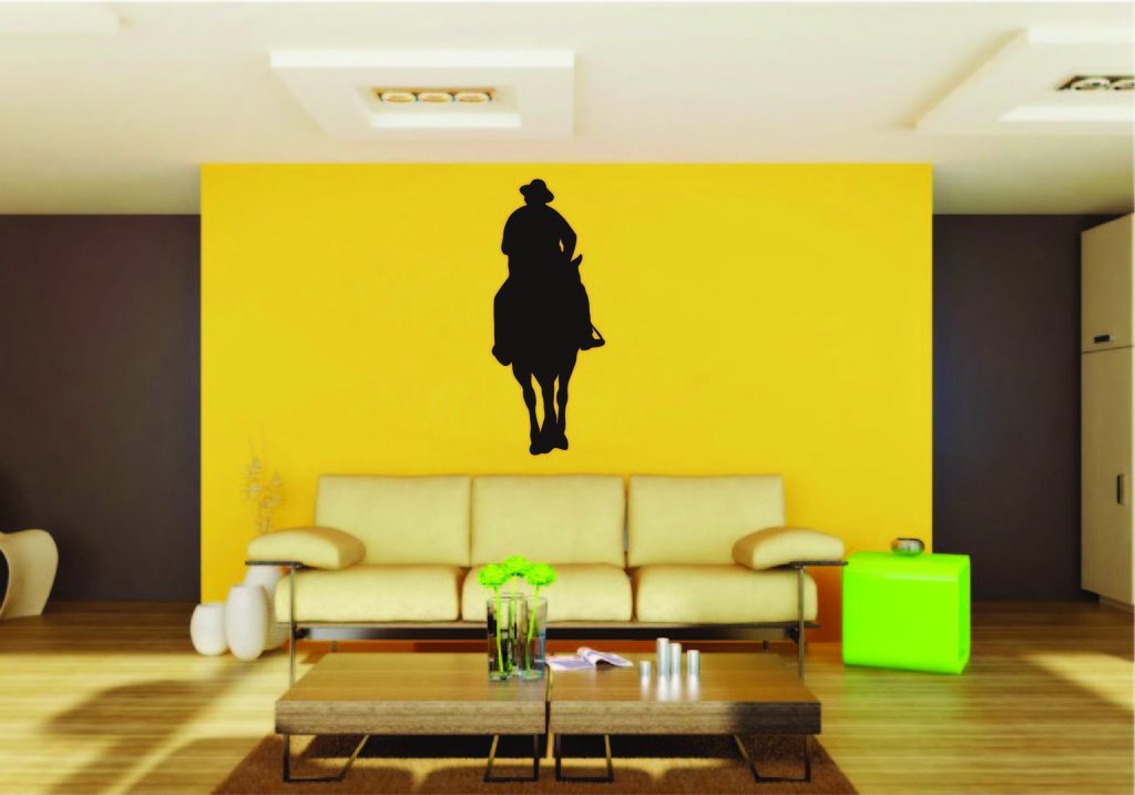 Picniva Horse Rider Style 42 Removable Vinyl Wall Decal