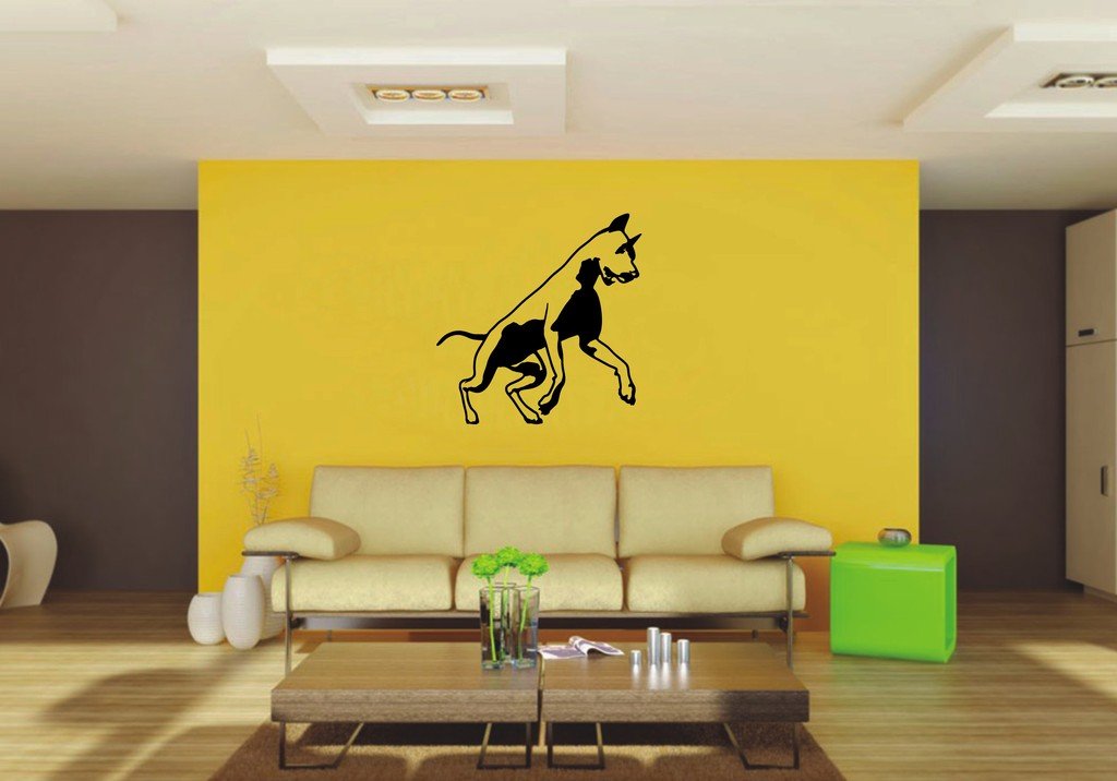 Picniva 22x22.63 Doberman Style 11 Vinyl Wall Decal Dog