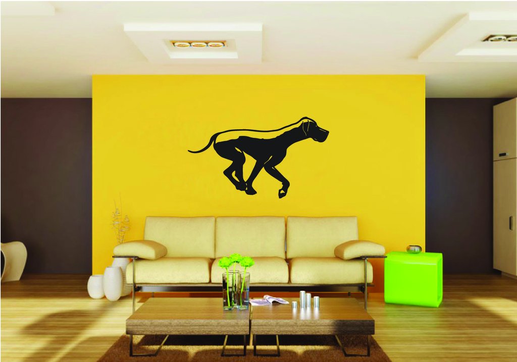Picniva Great Dane Dog Style 4 Removable Vinyl Wall Decal