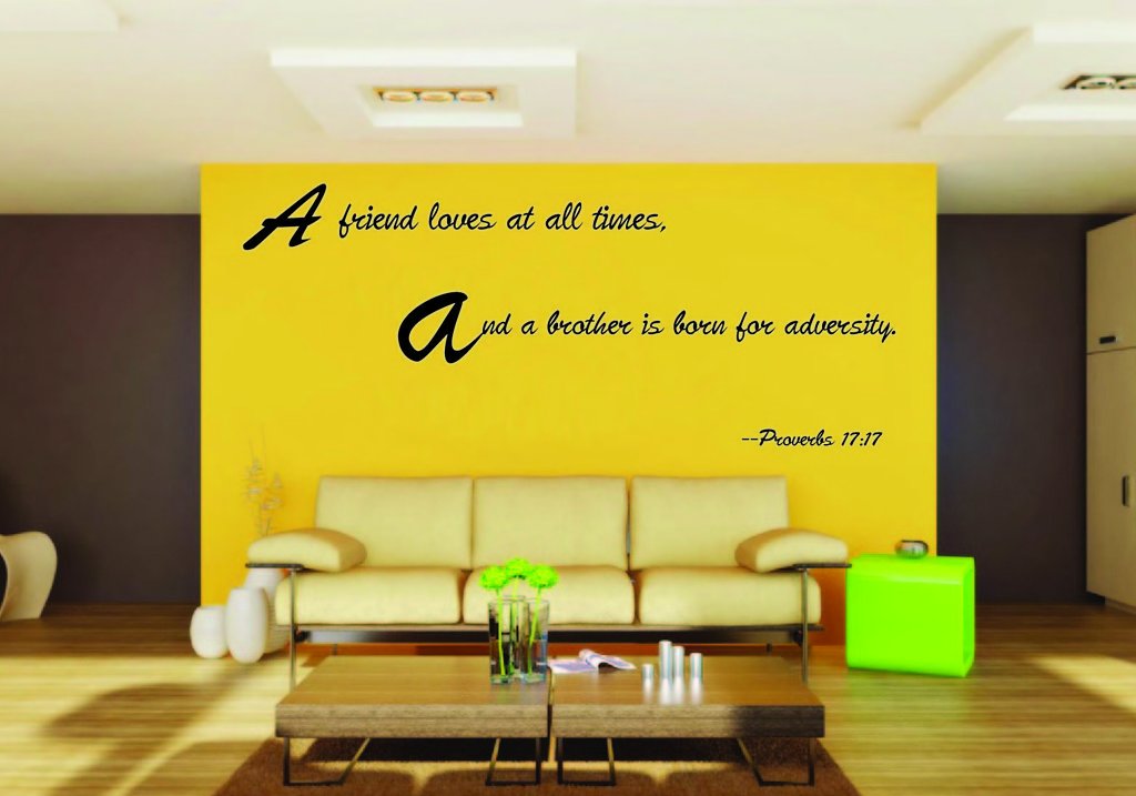 Picniva Proverbs Scripture Removable Vinyl Wall Decal