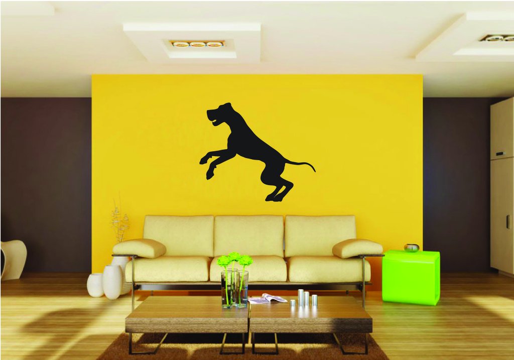 Picniva Great Dane Dog Style 25a Removable Vinyl Wall Decal