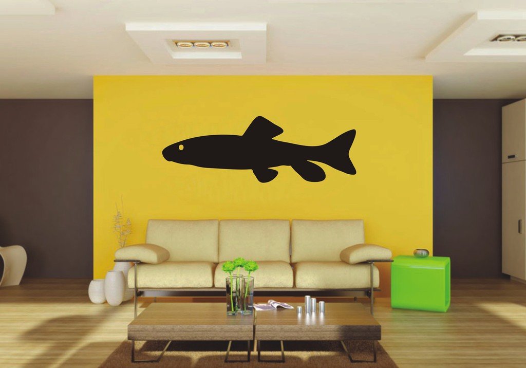 Picniva Fish Sty88 Vinyl Wall Decal, Approx 22 x 7.56 in, Removable