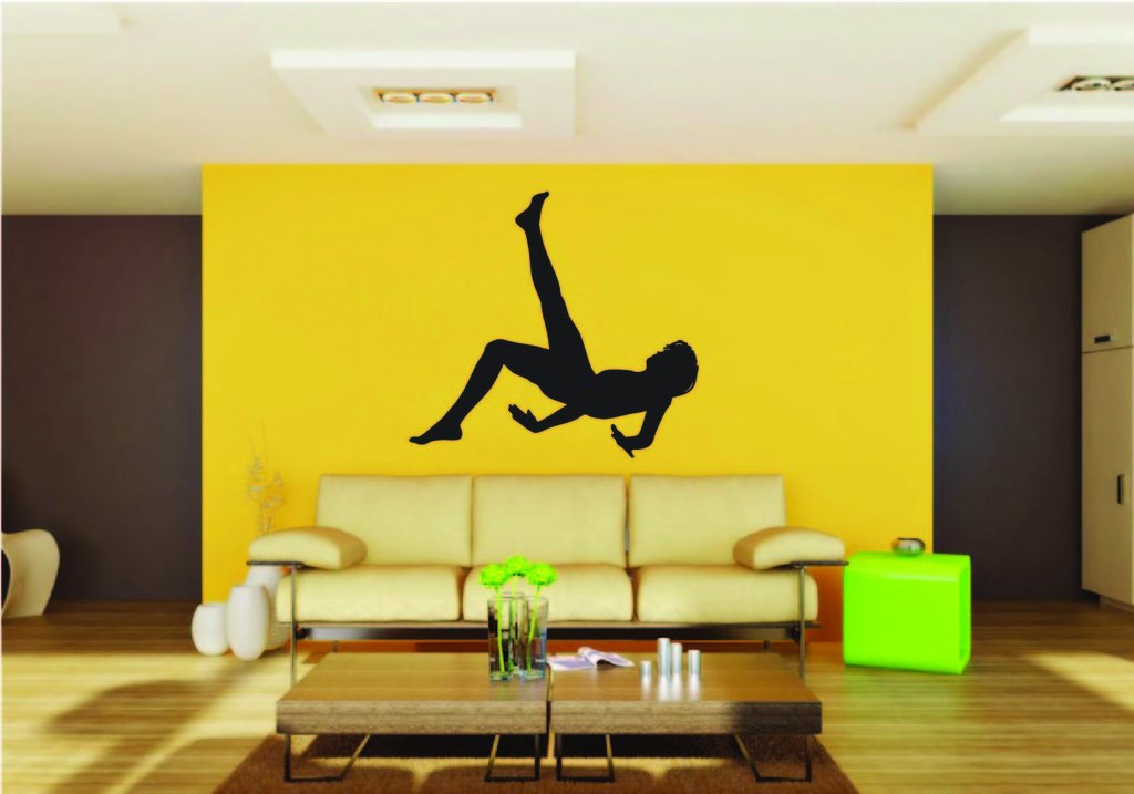 Picniva Soccer Boy Style 8a Removable Vinyl Wall Decal