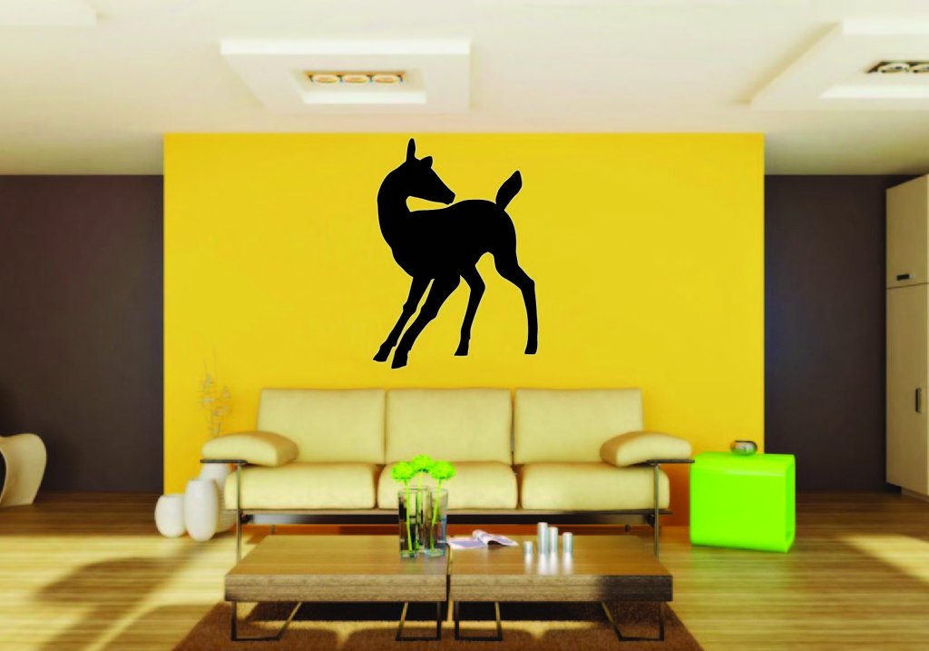 Picniva Deer Doe Style 6a Removable Vinyl Wall Decal