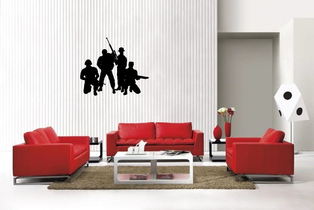 Picniva Military Sty24 Vinyl Car Window Decal, Approx 5 in