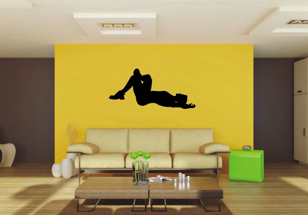 Picniva Laying Style 1 Wall Decal Figure Silhouette Decor