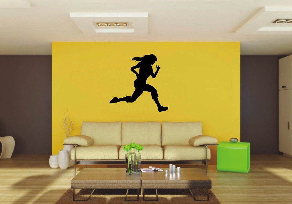 Picniva 22x21.66 Running Style 1 Vinyl Wall Decal Figure